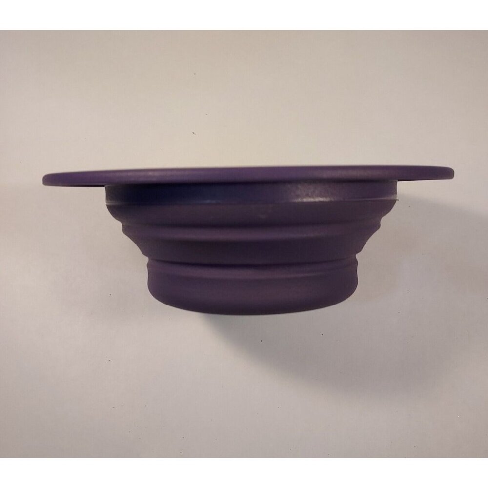 Pet Travel Bowls Collapsible Set Of 2  Small Create Purple Petcore